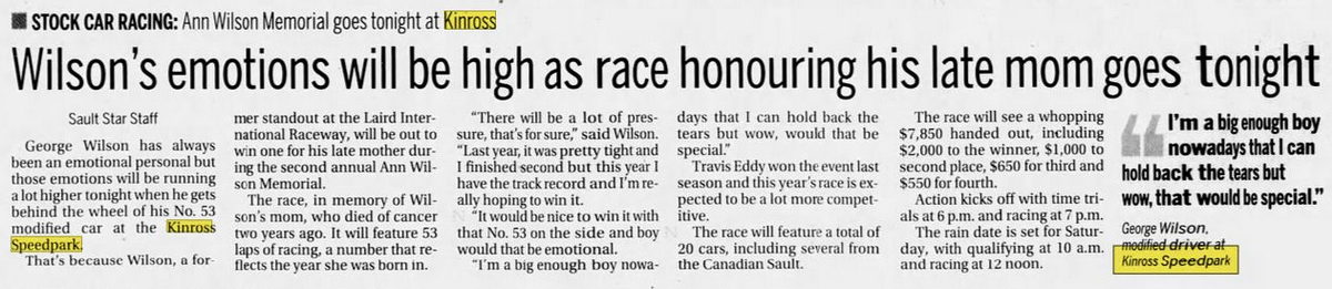 Kinross Speedpark - Jul 24 2009 Article (newer photo)